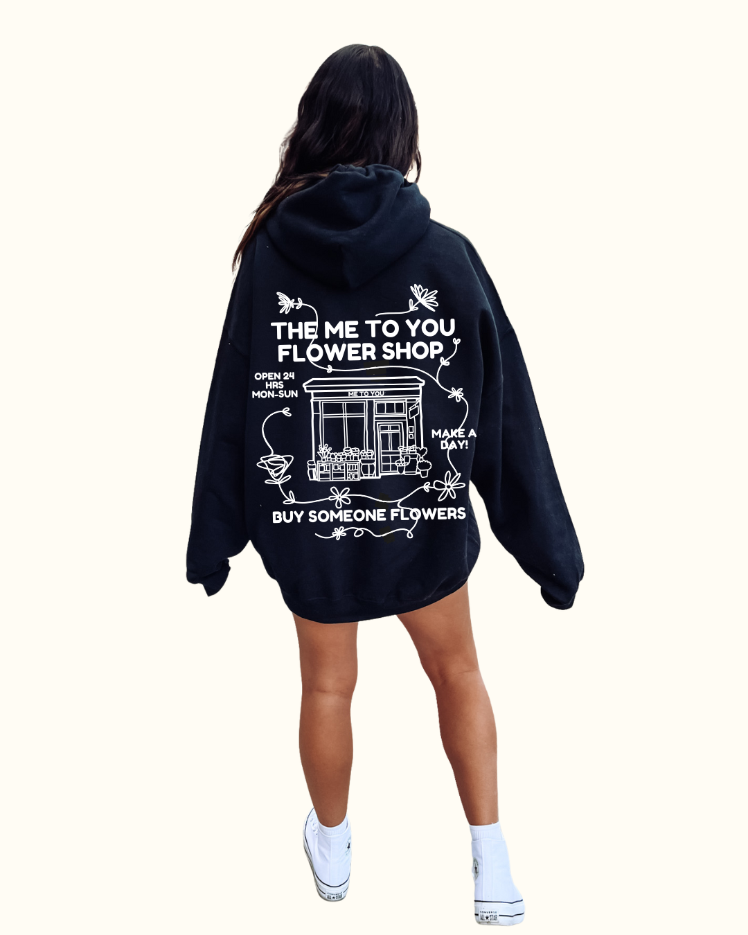 Flower Shop Doodle Hoodie