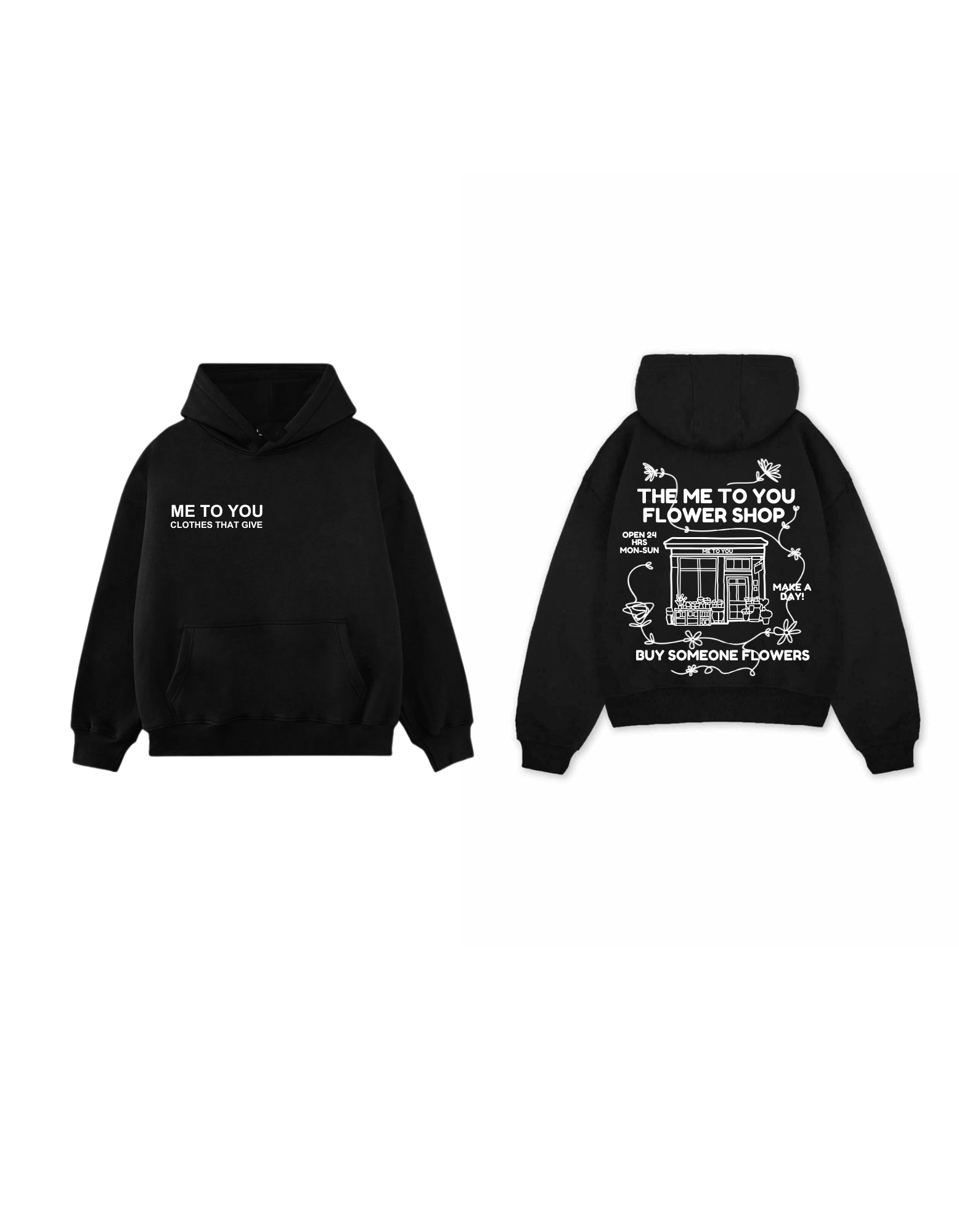 Flower Shop Doodle Hoodie