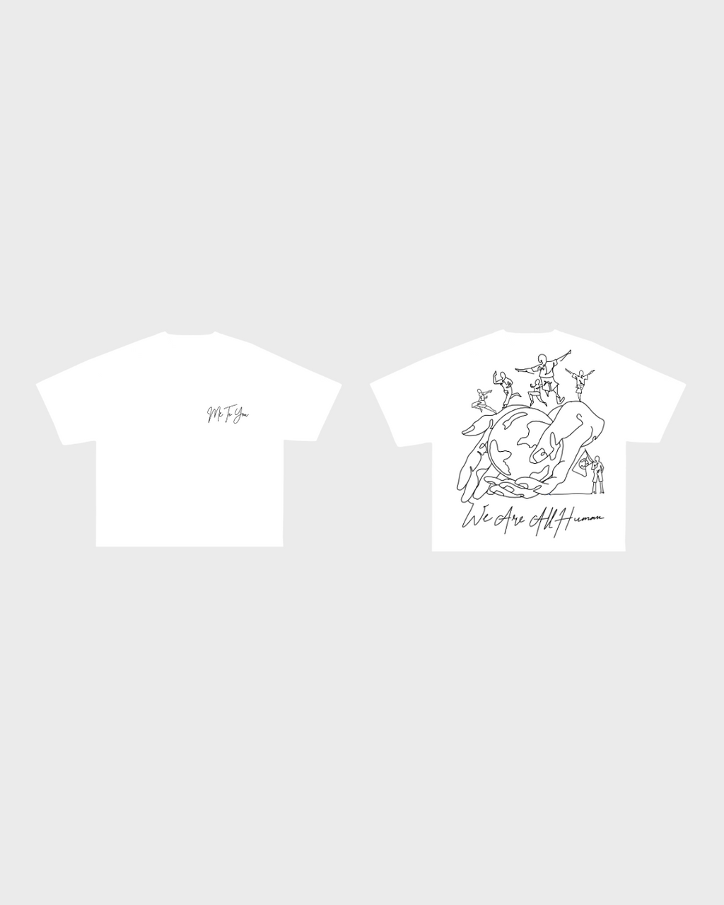 We Are All Human - Line Art Tee #2