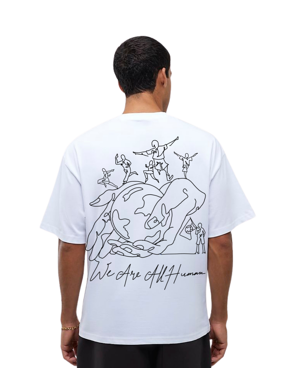 We Are All Human - Line Art Tee #2