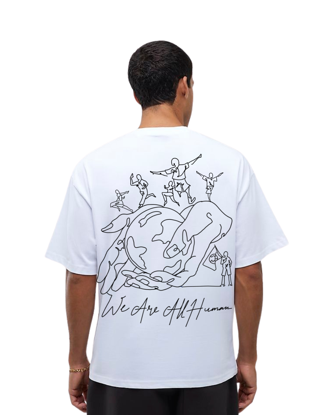 We Are All Human - Line Art Tee #2