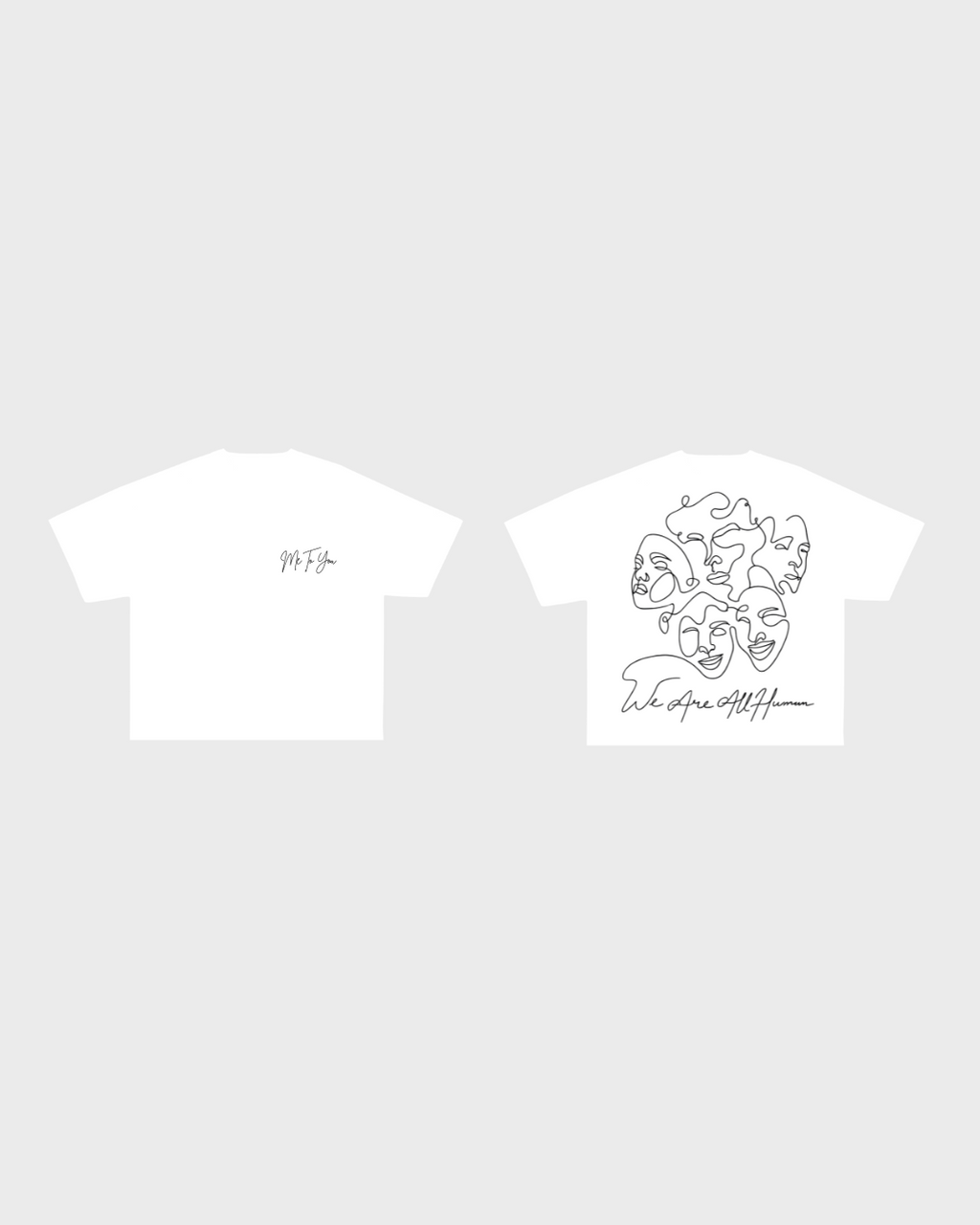 We Are All Human - Line Art Tee #3