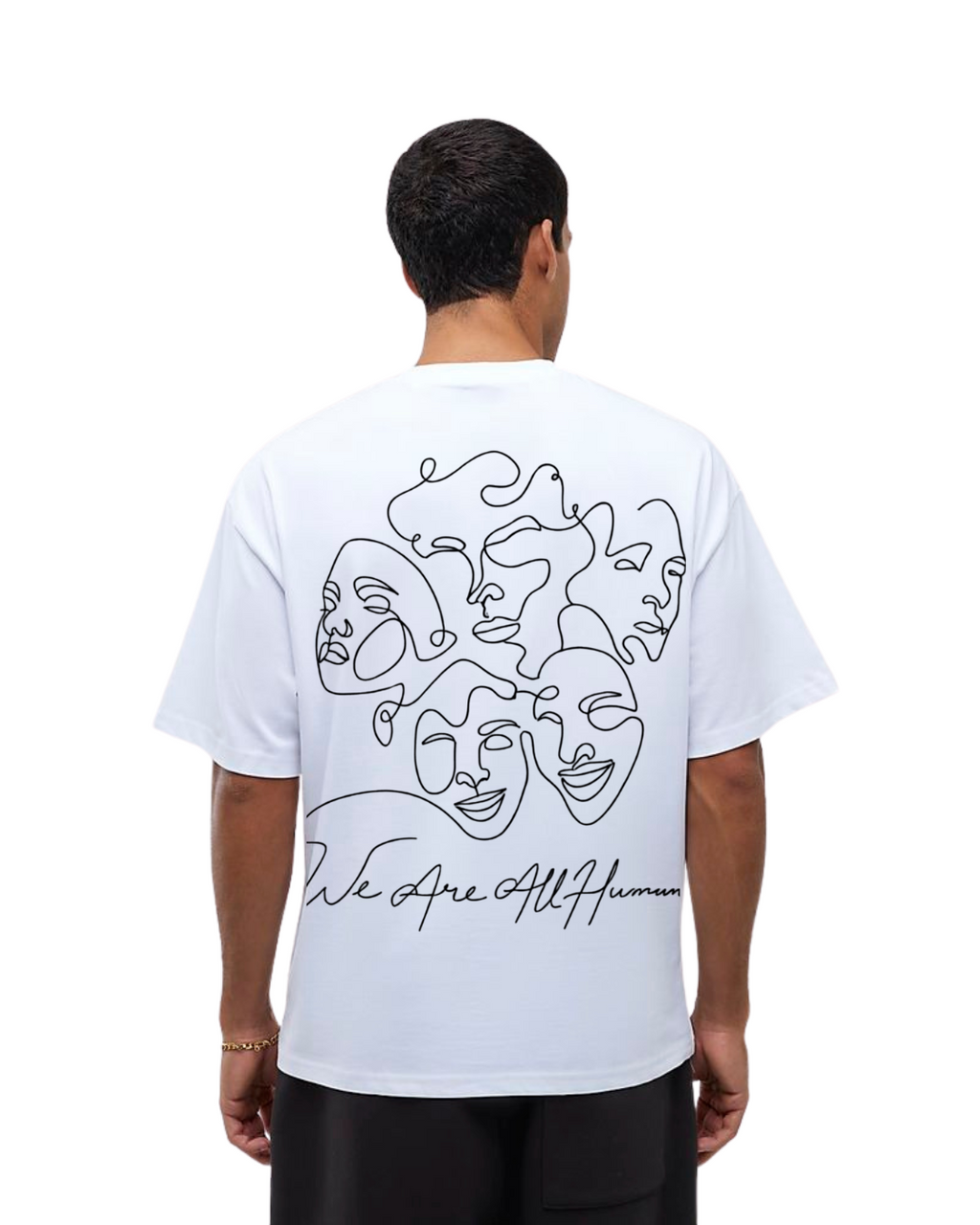 We Are All Human - Line Art Tee #3