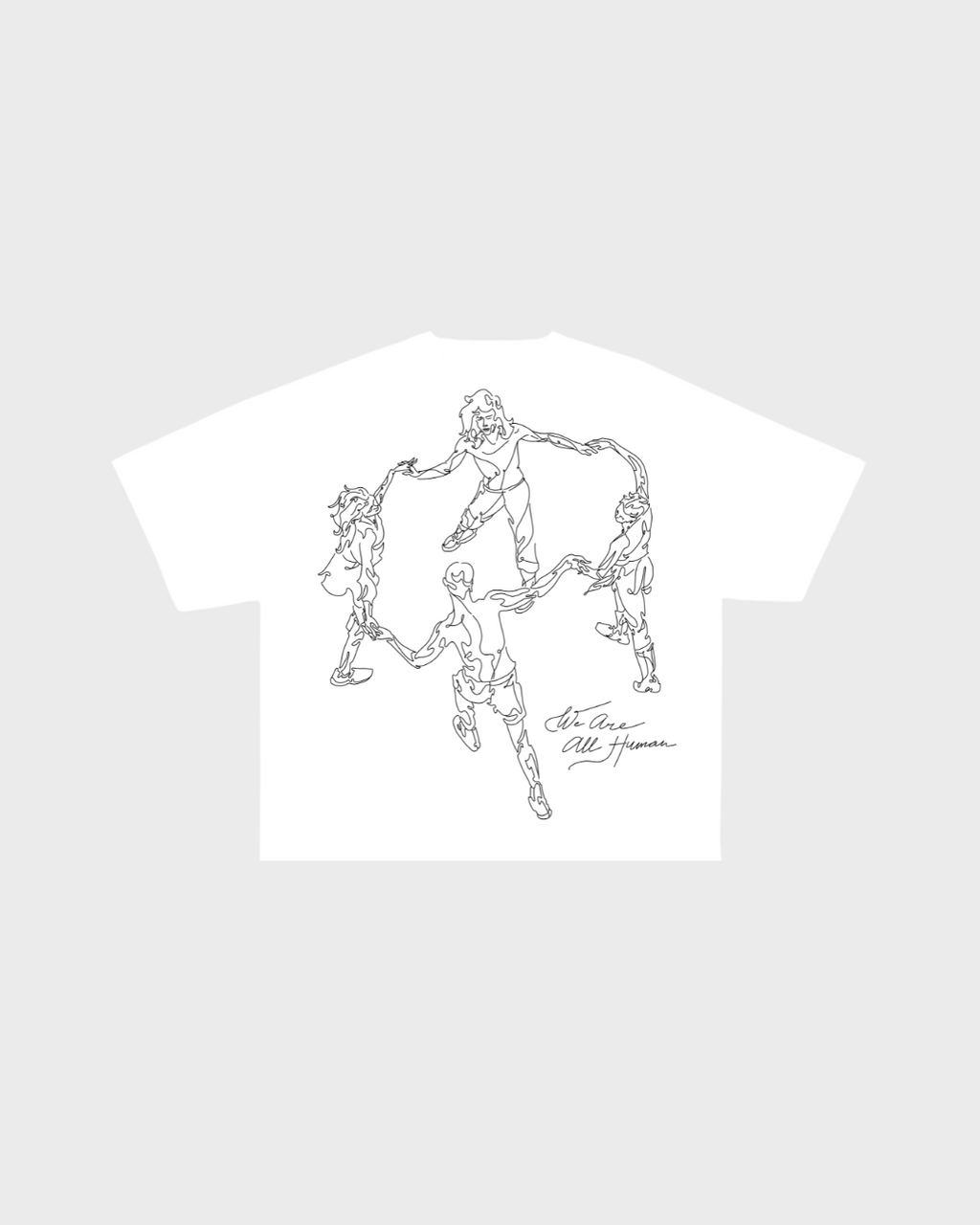We Are All Human - Line Art Tee #1